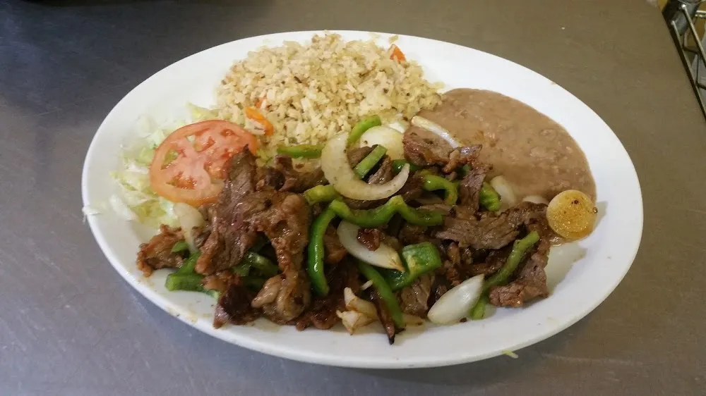 With Fajitas O Bistek